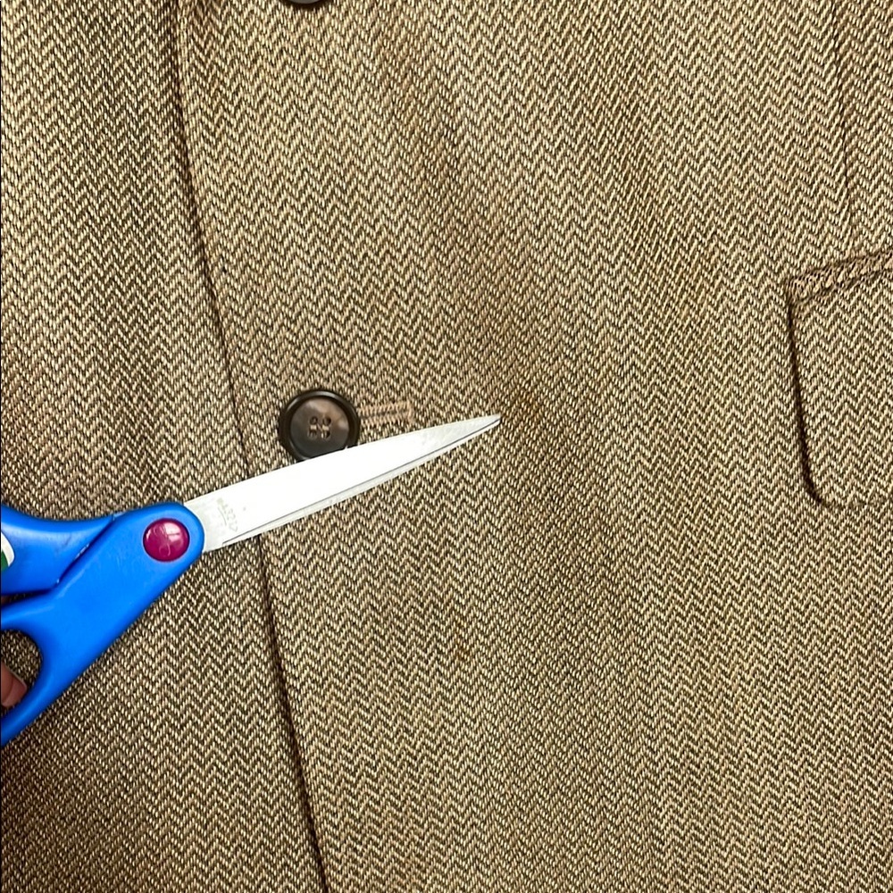 Versini 44S silk wool blend blazer suit jacket coat career academia collegiate - Picture 3 of 11